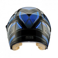 Шлем (открытый) MICHIRU MO 126 Stroke Blue (Размер XS)