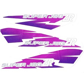 Наклейки (3шт) (8х30) Super Jog ZR purple