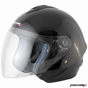 Шлем (открытый) MICHIRU MO 120 Black (Размер S)