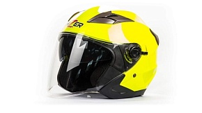 Шлем мото HIZER B208 (L) #2 lemon/green
