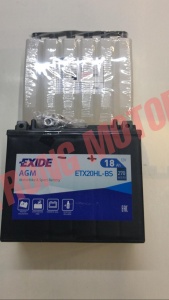 Аккумулятор EXIDE ETX20HL-BS (12V/18Ah) (YTX20HL-BS)