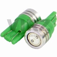 Лампа T10 (W5W) (габарит, без цоколя) SMD зелен. (2шт)