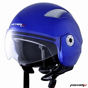 Шлем (открытый) MICHIRU MO 130 Blue (Размер S)