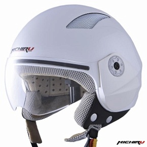 Шлем (открытый) MICHIRU MO 130 White Pearl (Размер XS)