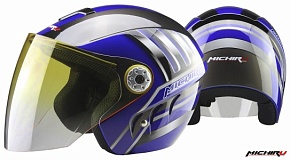 Шлем (открытый) MICHIRU MO 110 Blue Louvre (Размер M)