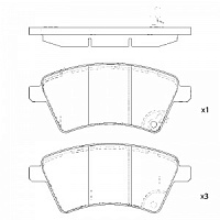 Колодки дисковые передние Hi-Q SP1751