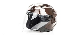 Шлем мото открытый HIZER B208 (M) #1 gray (2 визора) 