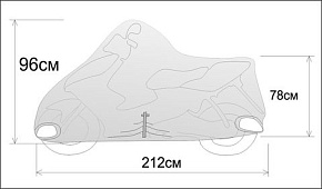 Чехол мото REXWEAR M (скутер 150куб) 